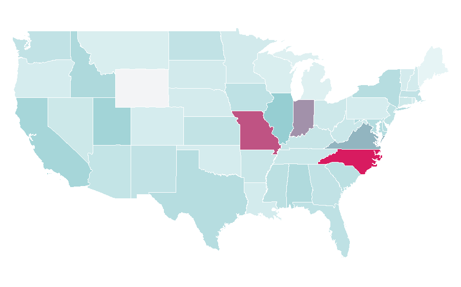 Affinity by region — Traffic sign, United States