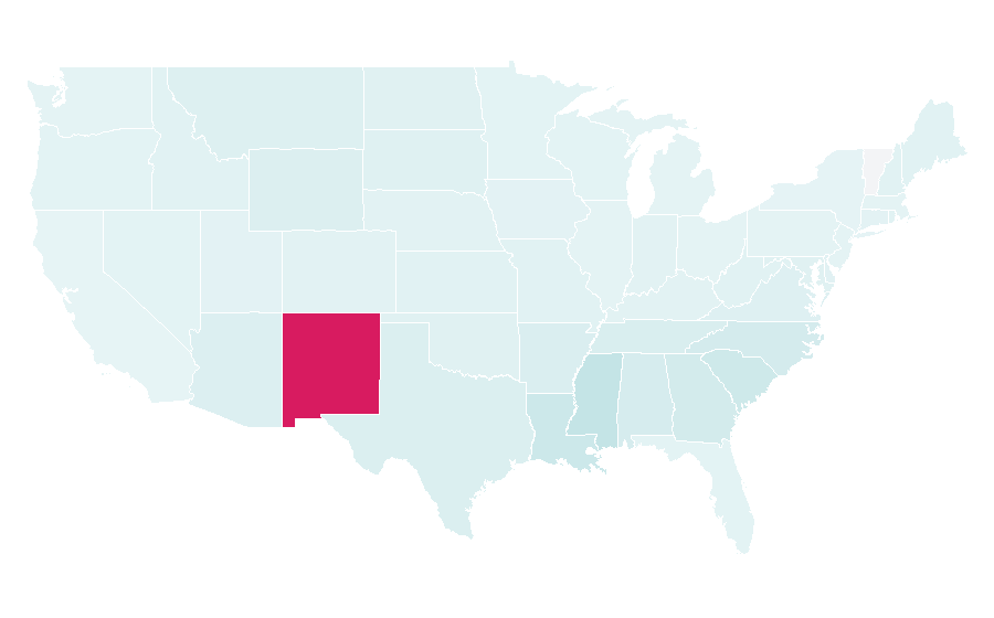 Affinity by region — Trail riding, United States