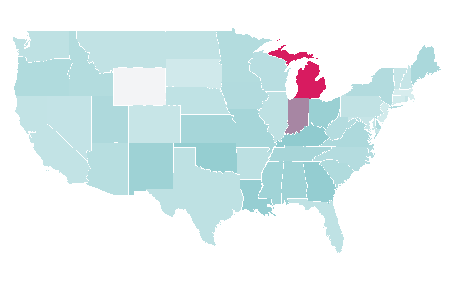 Affinity by region — Trailer park, United States