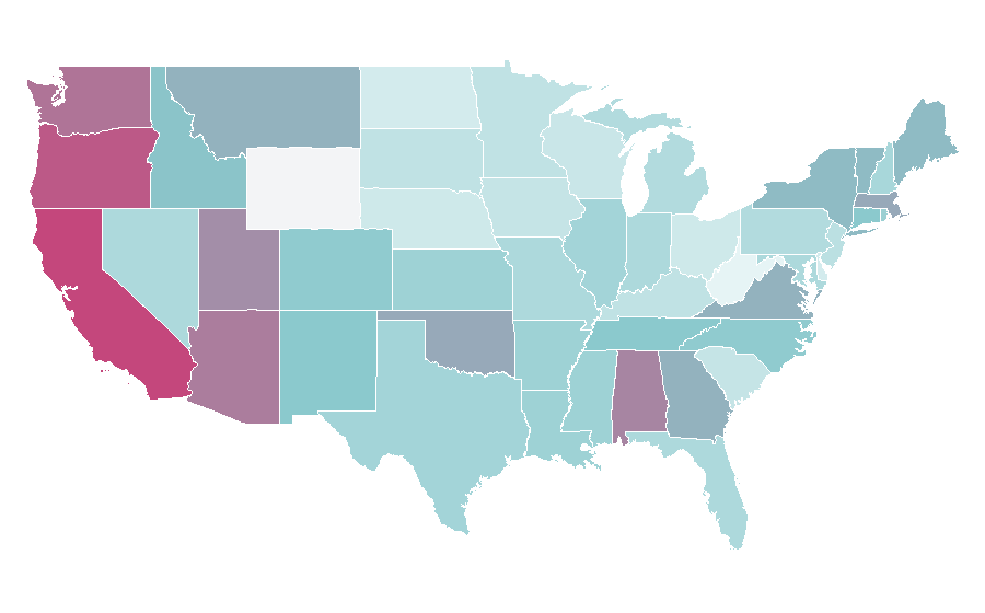Affinity by region — Transcendence (2014 film), United States