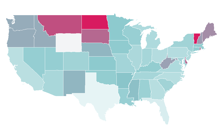 Affinity by region — Transgender activism, United States