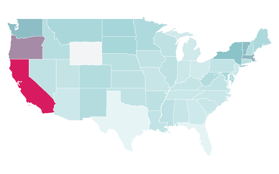 Affinity by region — Transgender Law Center, United States