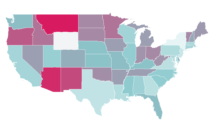 Affinity by region — Transportation network company, United States