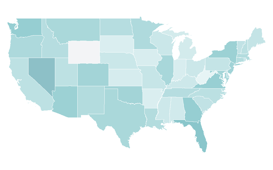Affinity by region — Transportation Security Administration, United States