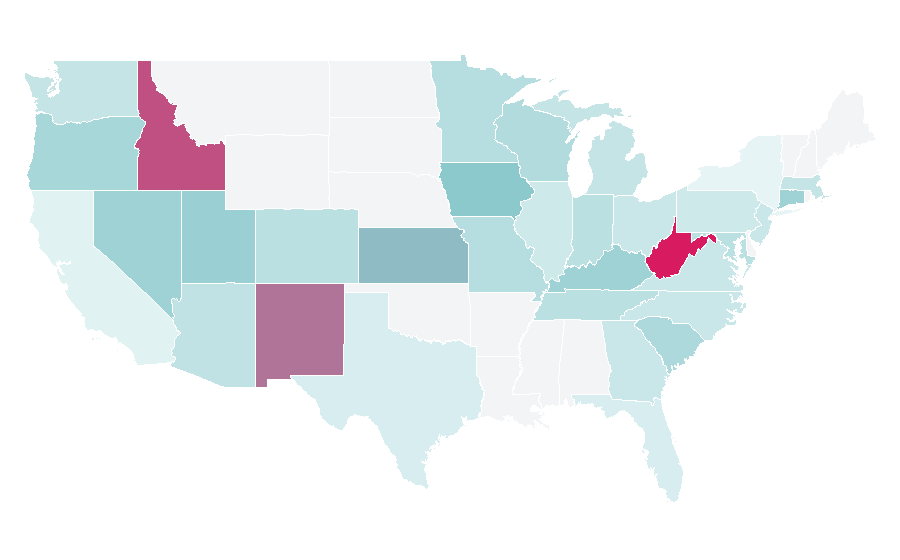 Affinity by region — Transworld Publishers, United States