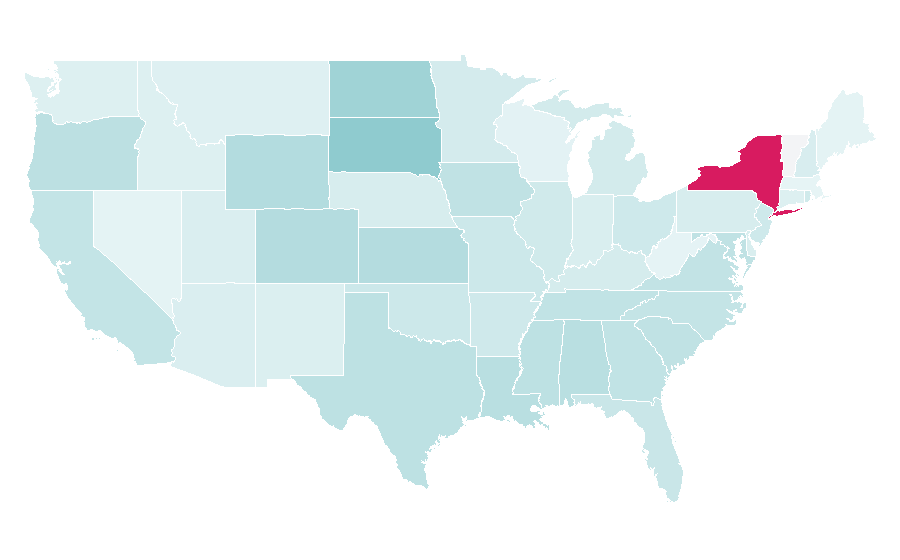 Affinity by region — Travel Agent (magazine), United States
