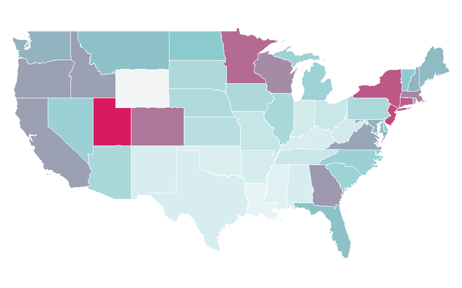 Affinity by region — Travel Deals, United States