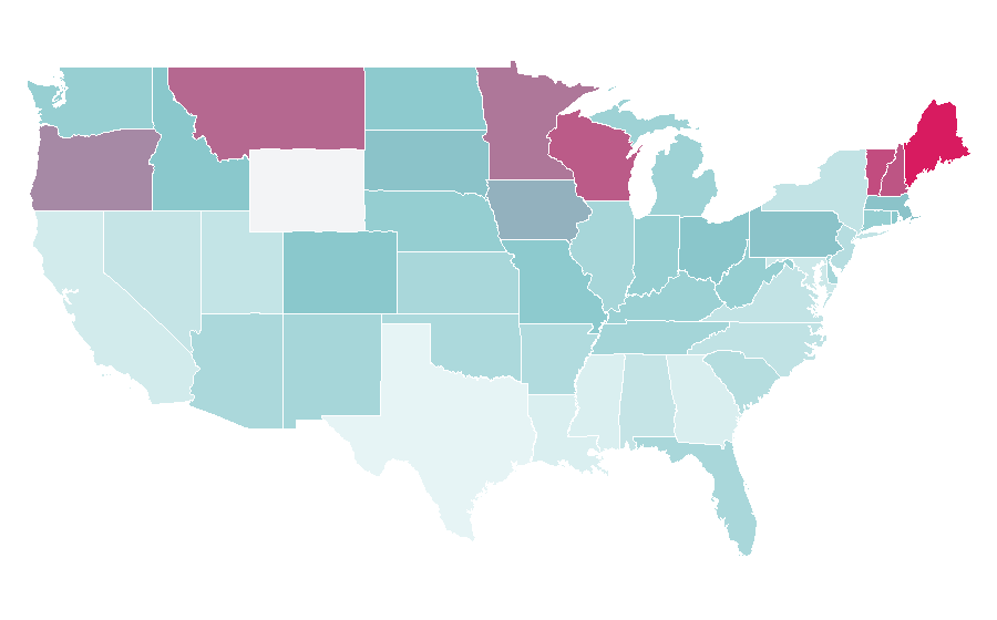 Affinity by region — Traveling Wilburys, United States