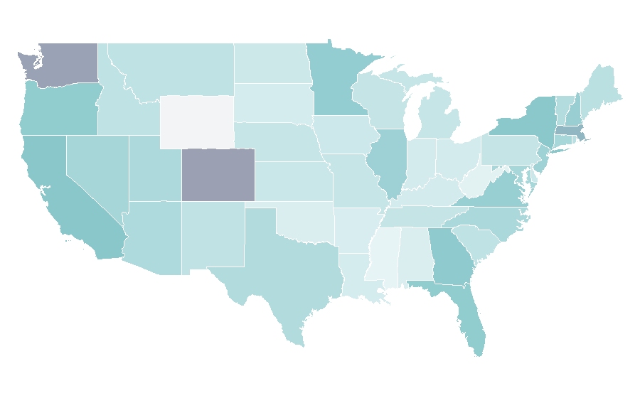 Affinity by region — Travelpro, United States