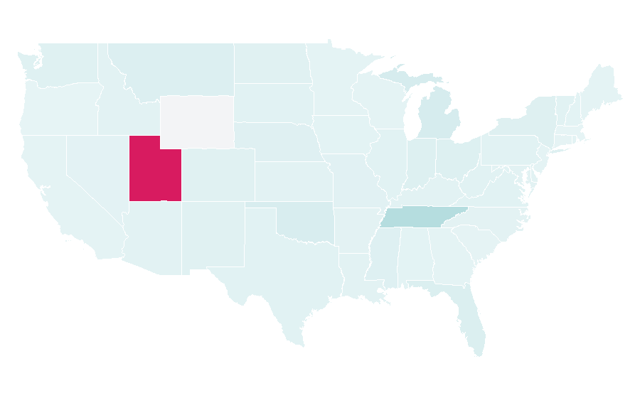 Affinity by region — TRAX (band), United States