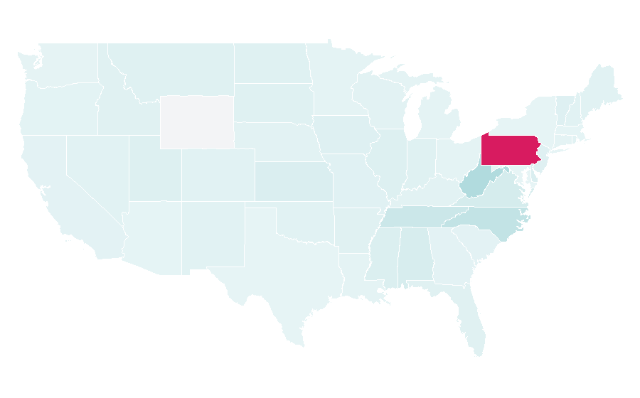 Affinity by region — Treasure hunting, United States