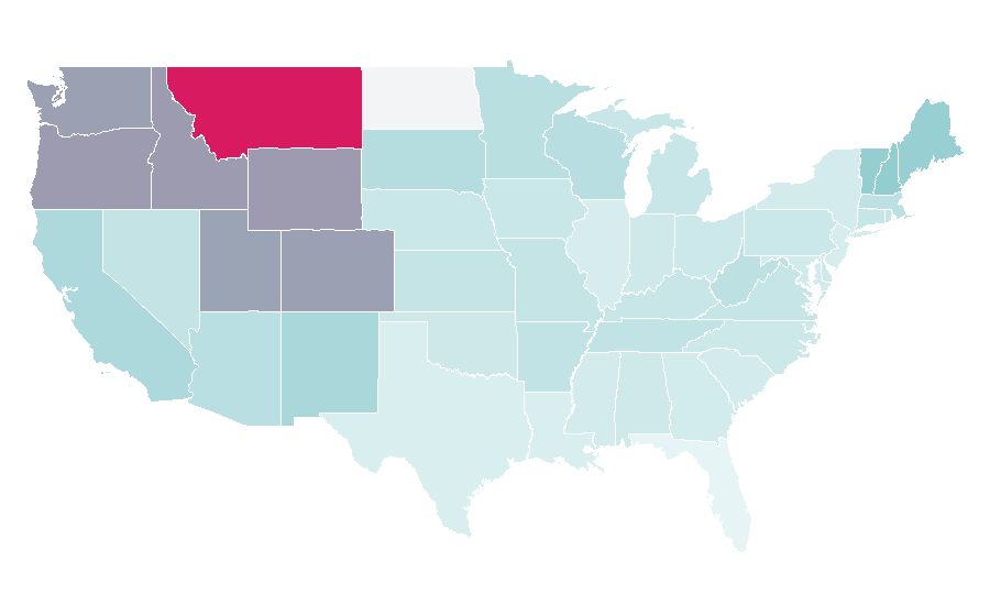 Affinity by region — Trekking pole, United States