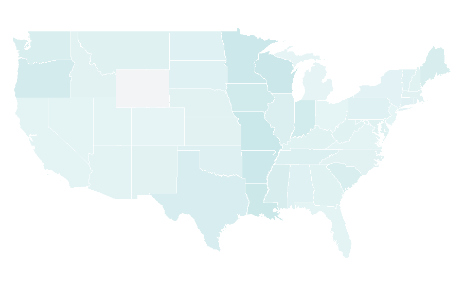 Affinity by region — Trendsetters, United States