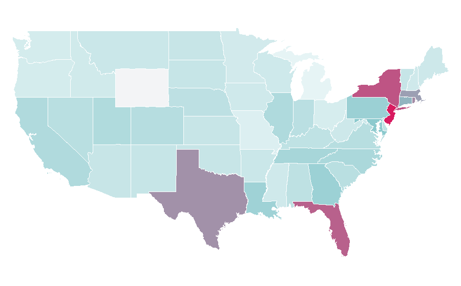 Affinity by region — Trenza, United States