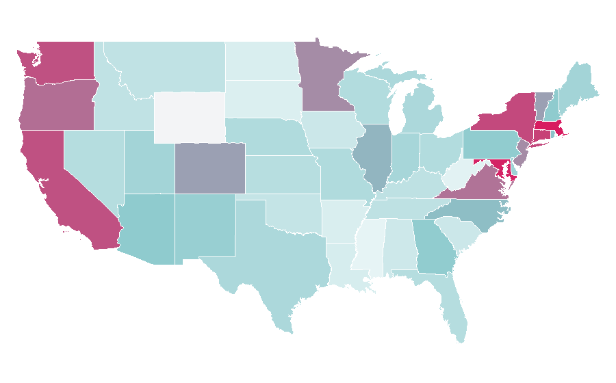 Affinity by region — Trevor Noah, United States