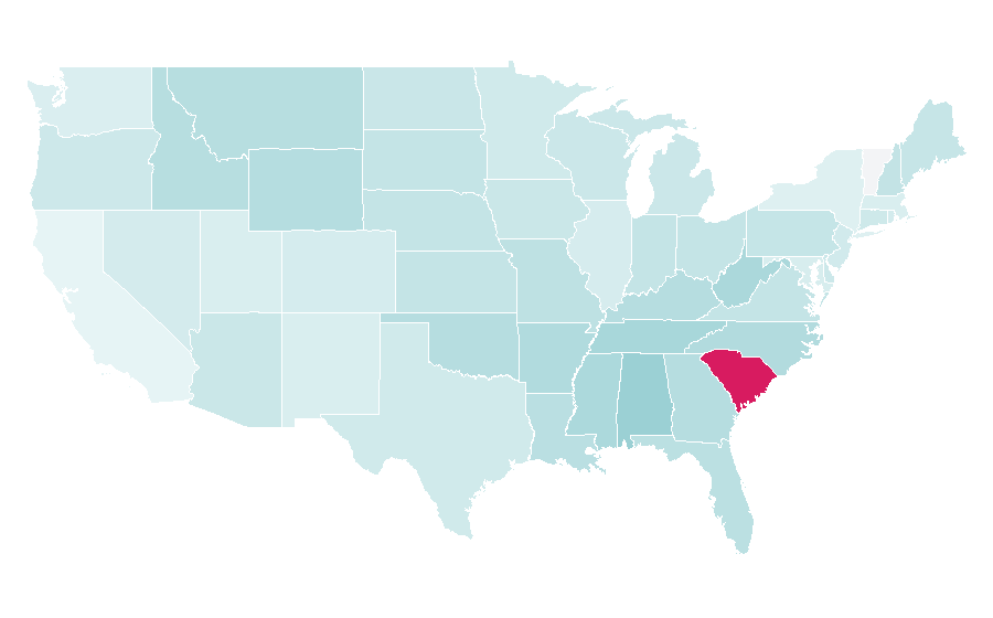 Affinity by region — Trey Gowdy, United States