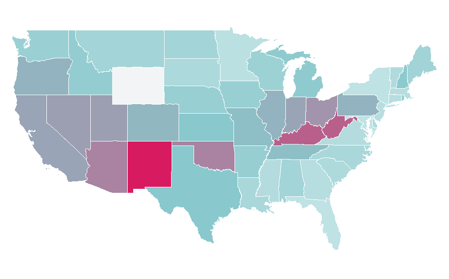 Affinity by region — Trick 'r Treat, United States