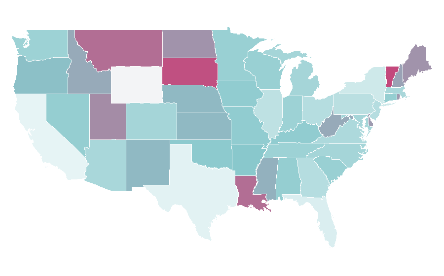 Affinity by region — Trim (sewing), United States