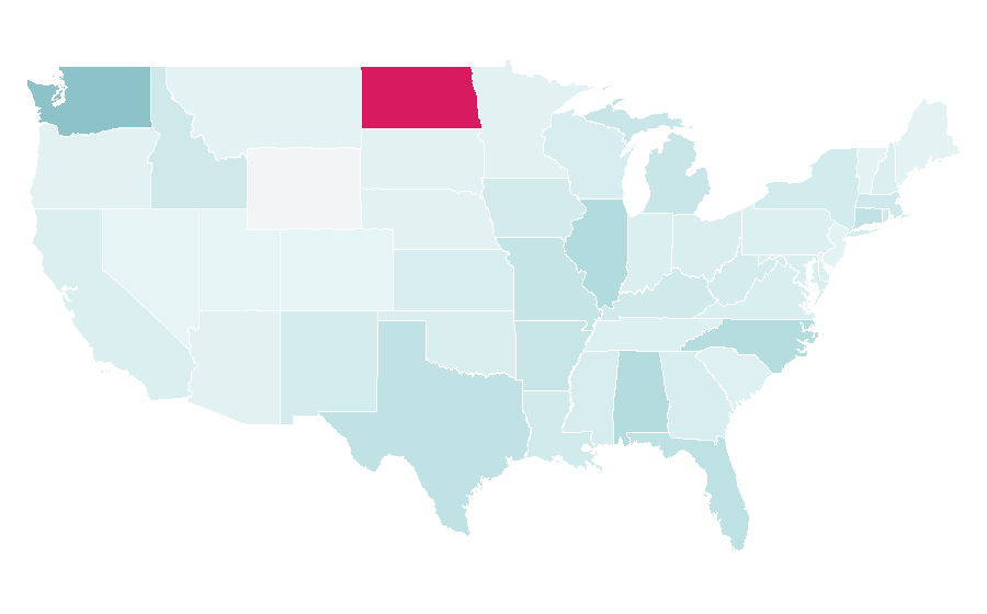 Affinity by region — Trinity, United States