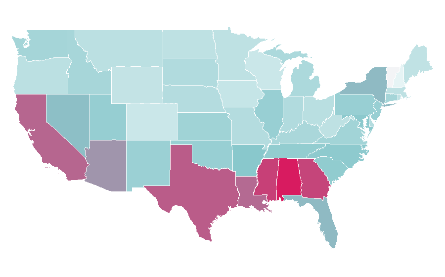 Affinity by region — Tripod (photography), United States