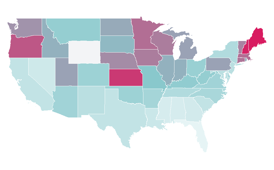 Affinity by region — Triscuit, United States