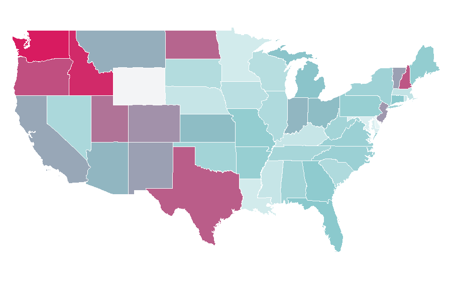 Affinity by region — triumph, United States