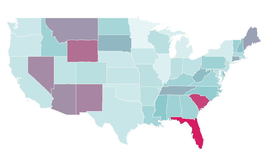 Affinity by region — Trivago, United States