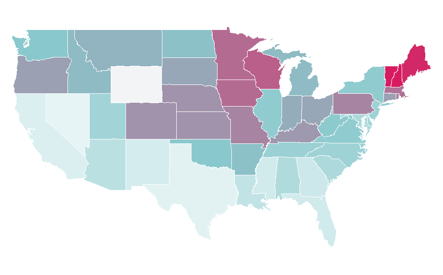 Affinity by region — Trivial Pursuit, United States