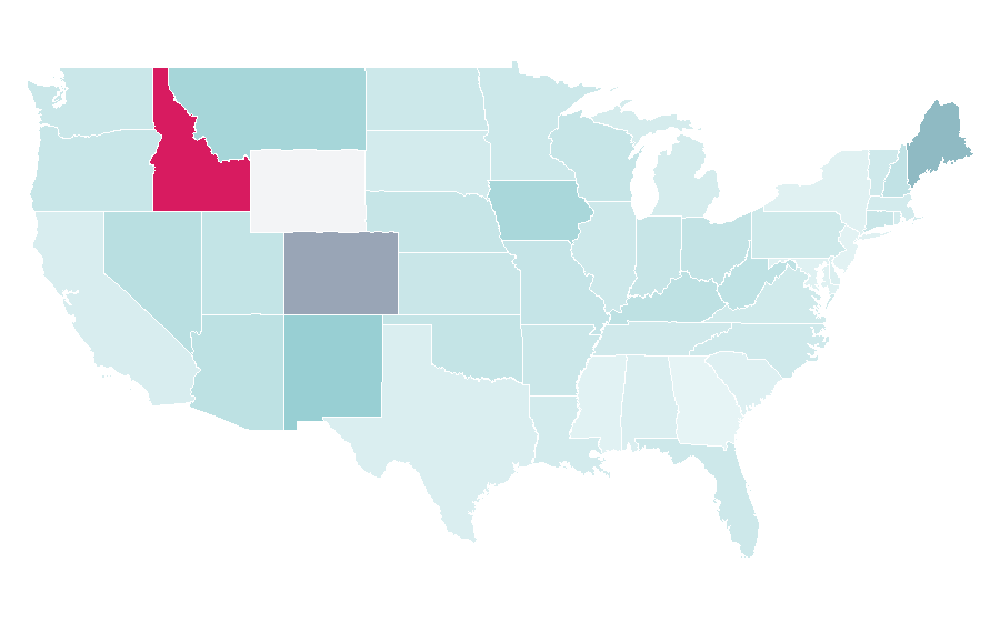 Affinity by region — Trivium (band), United States