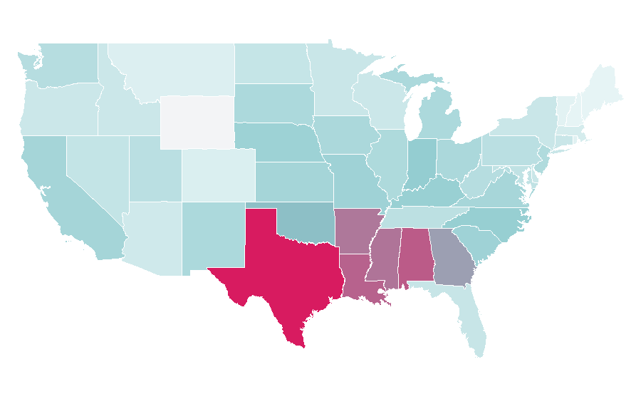 Affinity by region — Trombone, United States