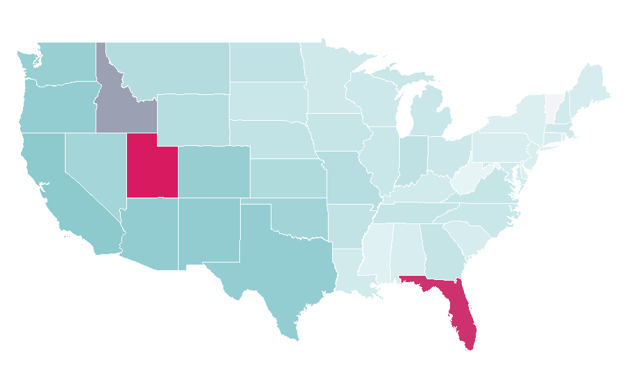 Affinity by region — Tron, United States