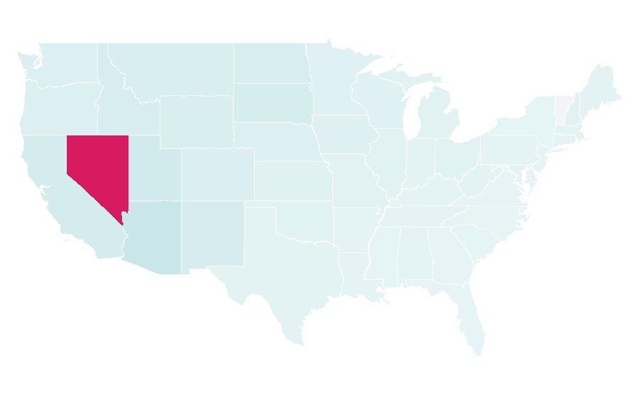 Affinity by region — Tropicana Las Vegas, United States