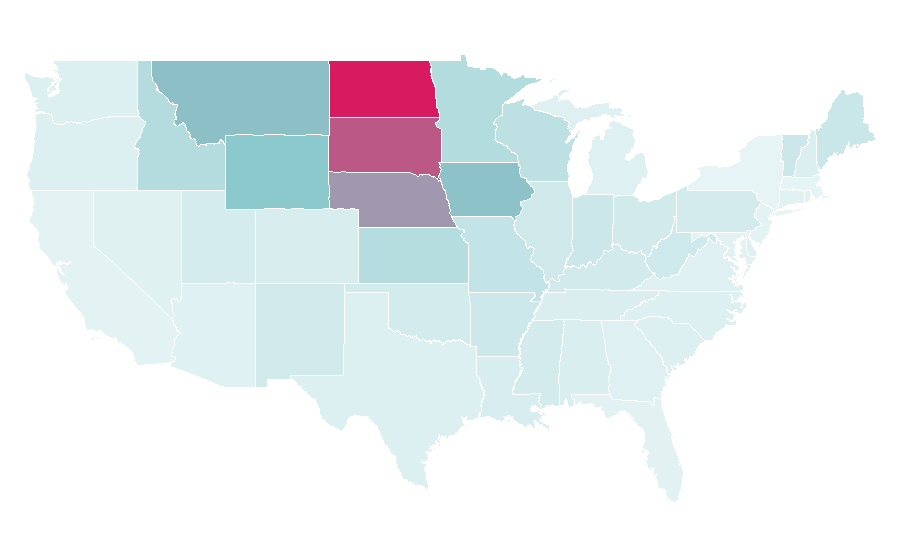 Affinity by region — Truck Paper, United States