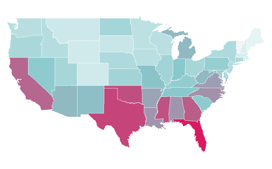 Affinity by region — True Corporation, United States