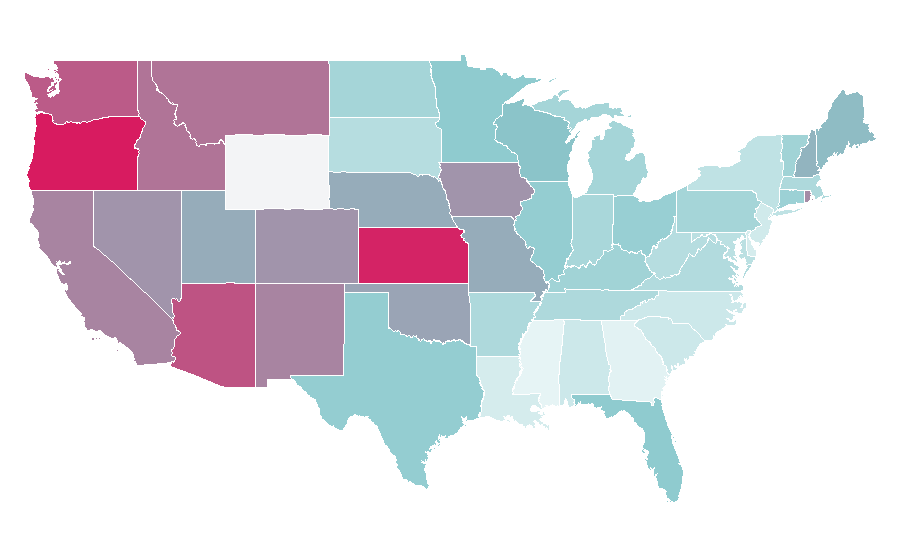 Affinity by region — True Lies, United States