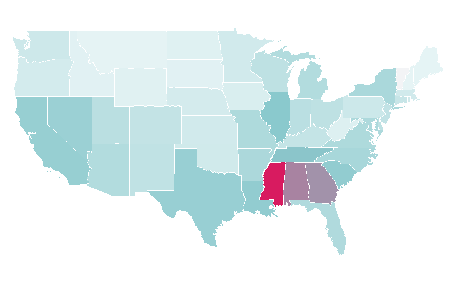 Affinity by region — True Religion, United States