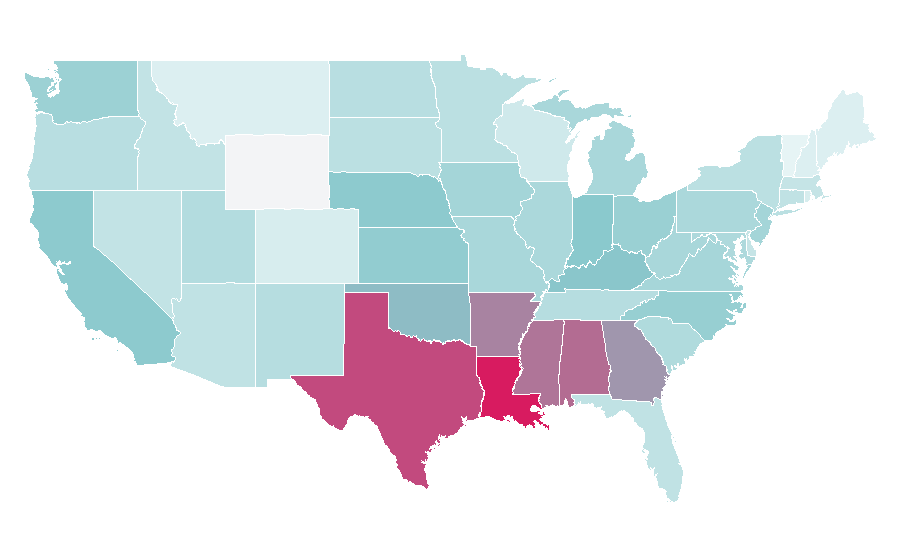 Affinity by region — Trumpet, United States