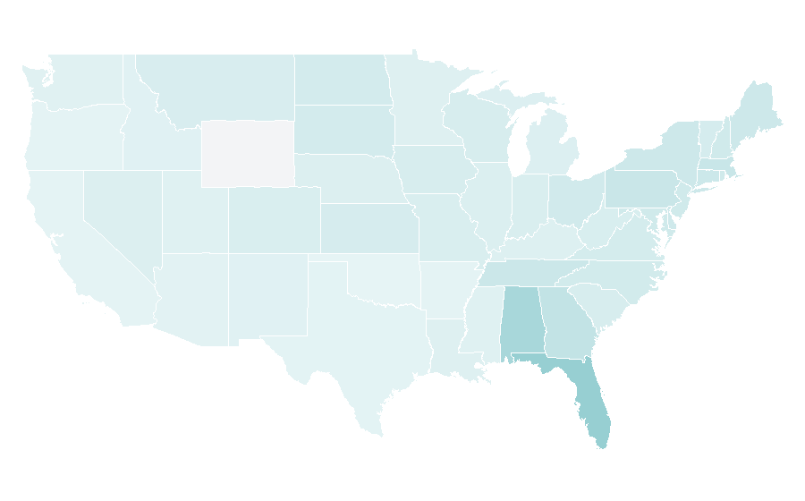 Affinity by region — Tua, United States