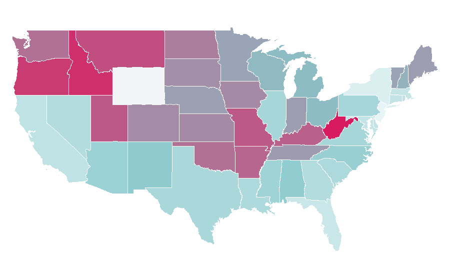 Affinity by region — Tucker & Dale vs. Evil, United States