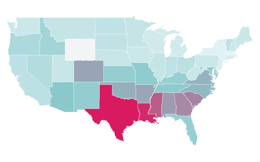 Affinity by region — tuesday morning, United States