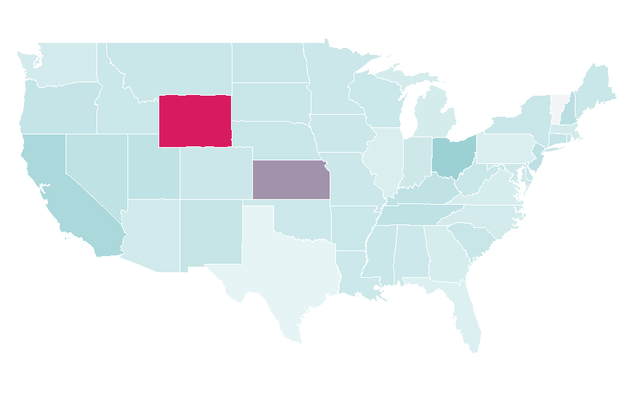 Affinity by region — Tuition center, United States