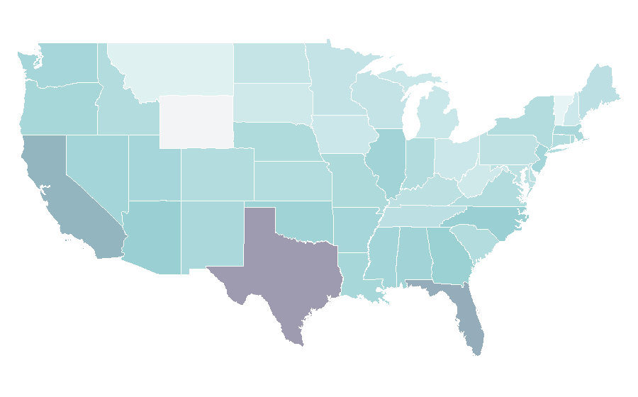 Affinity by region — Tuna, United States