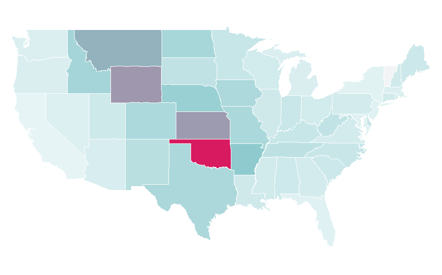 Affinity by region — Turnpike Troubadours, United States
