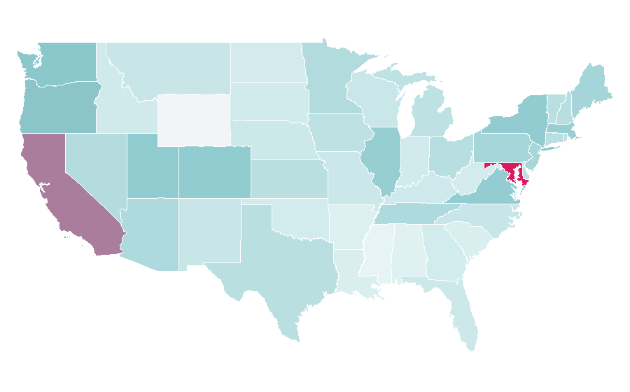 Affinity by region — Turnstile, United States