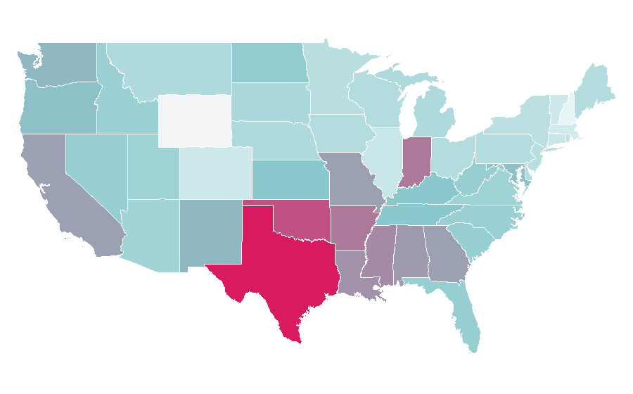 Affinity by region — Tutorial, United States