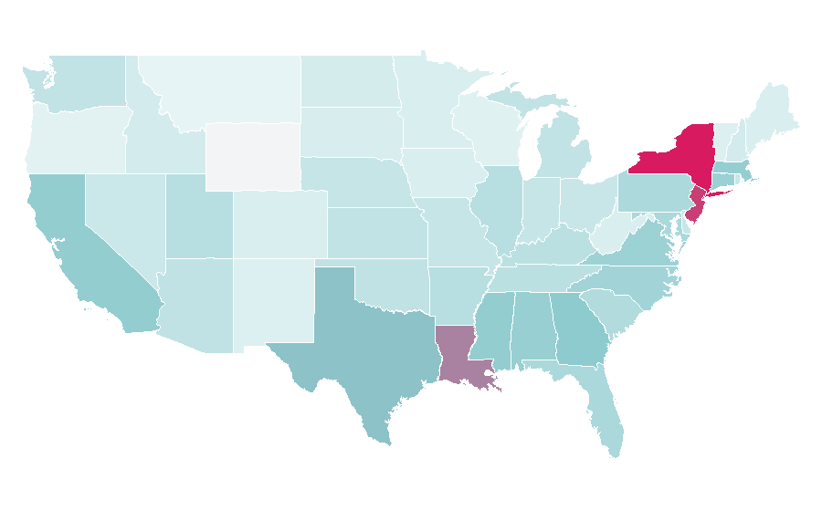 Affinity by region — Tuxedo, United States