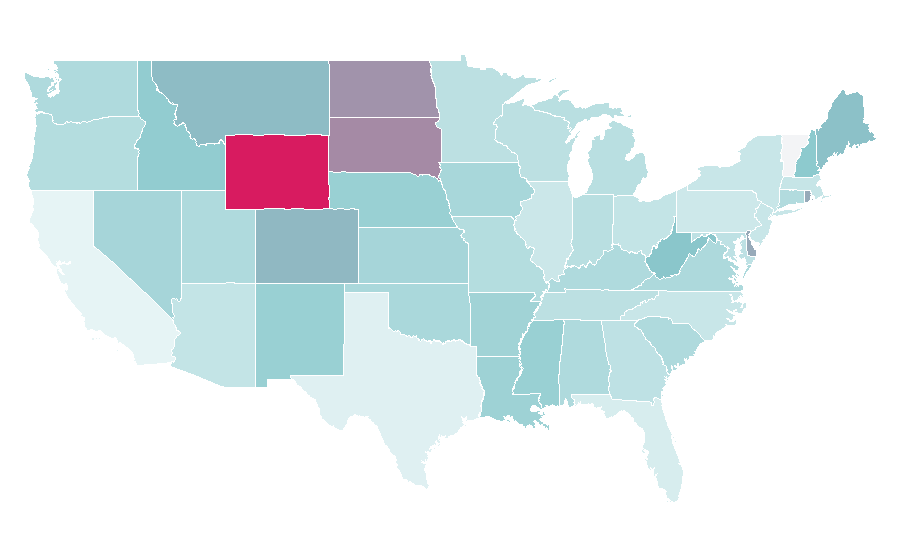 Affinity by region — TV Shop, United States