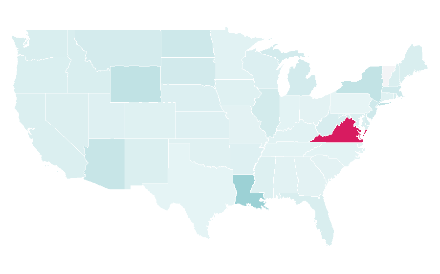 Affinity by region — TV3 (Ireland), United States