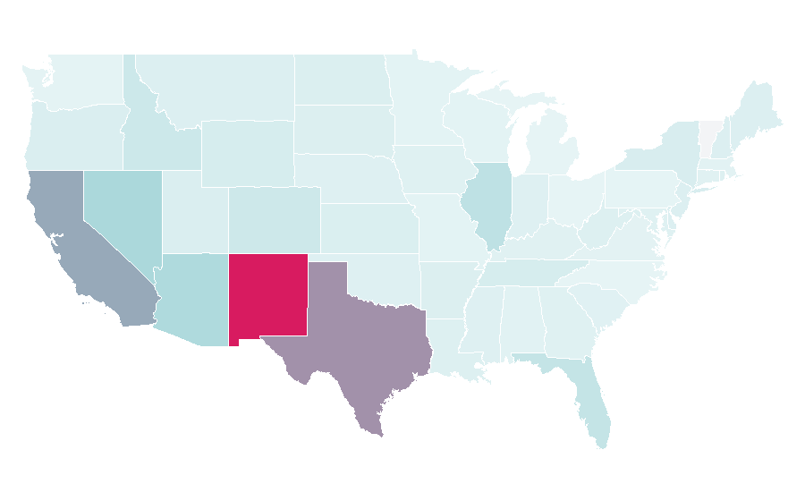 Affinity by region — TVNotas, United States