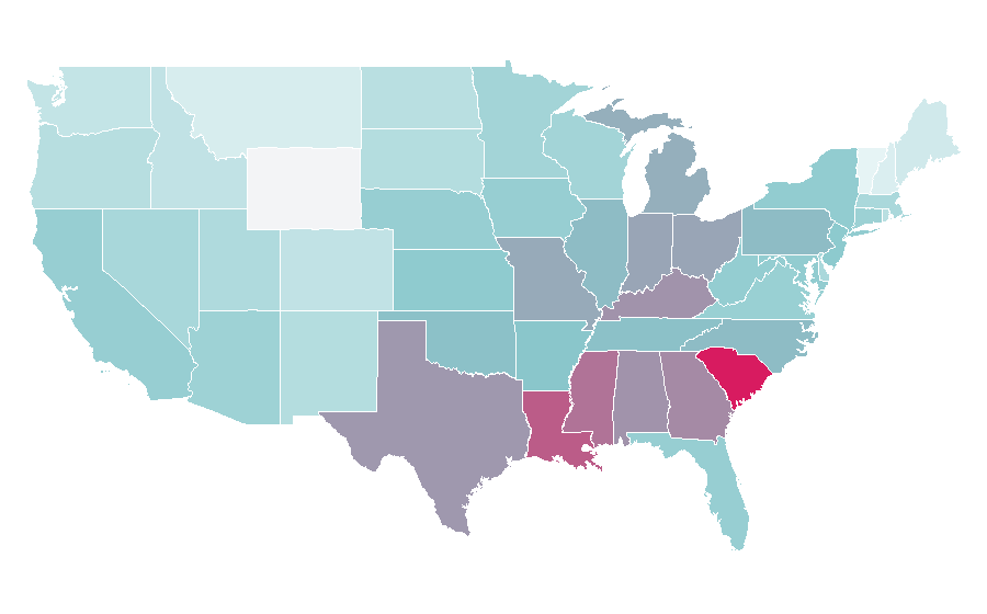 Affinity by region — TVS (Venezuela), United States